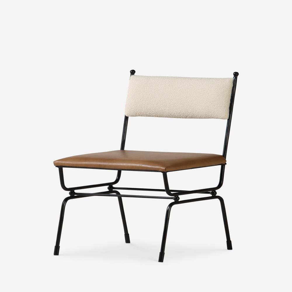 Metal Frame Dining Chair - Industrial Style