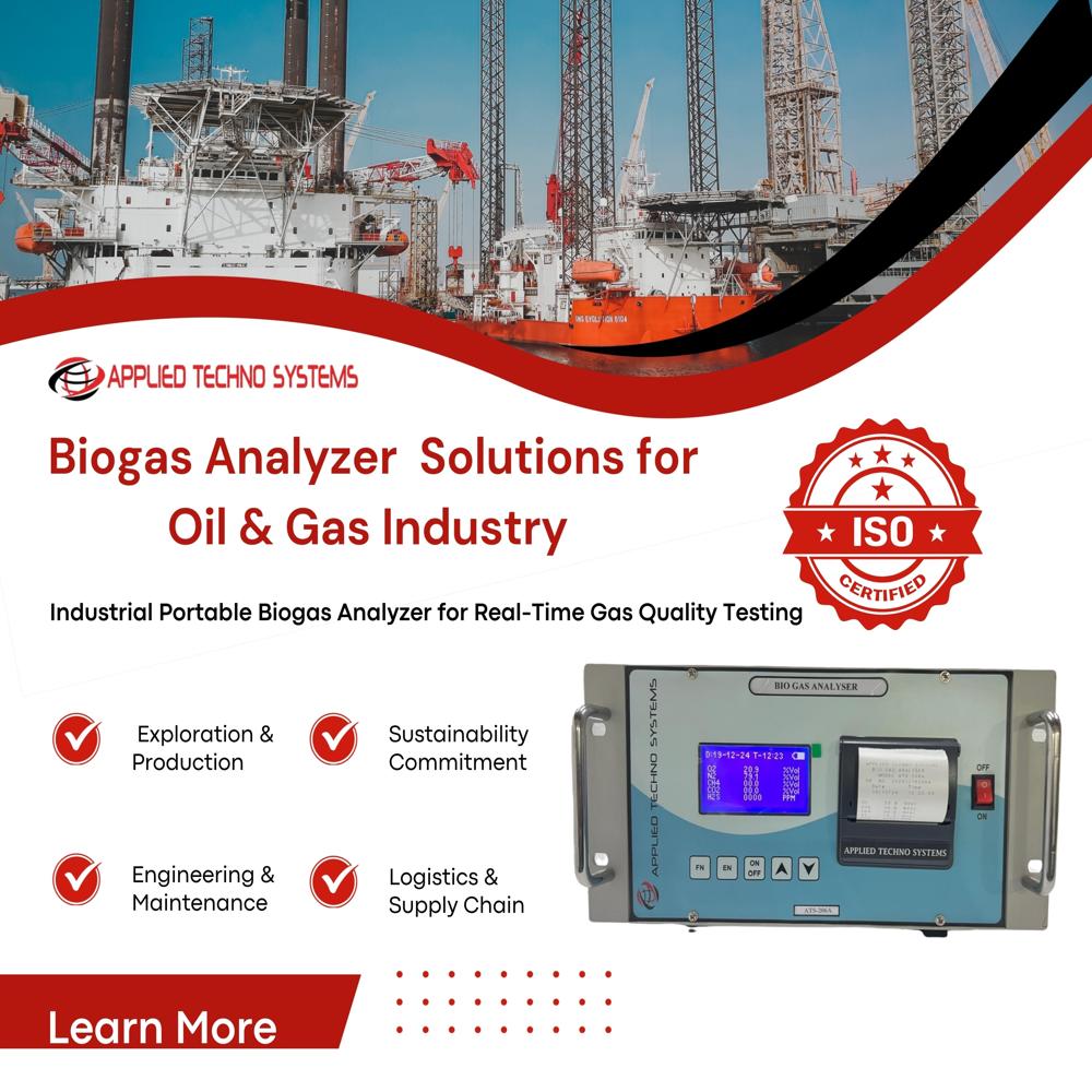 Portable Biogas Analyzer - Accuracy: +/-2  %
