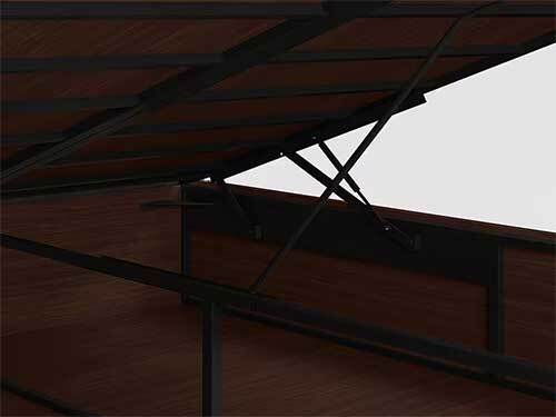 Aero King Size Engineered Wood Bed With Hydraulic Storage