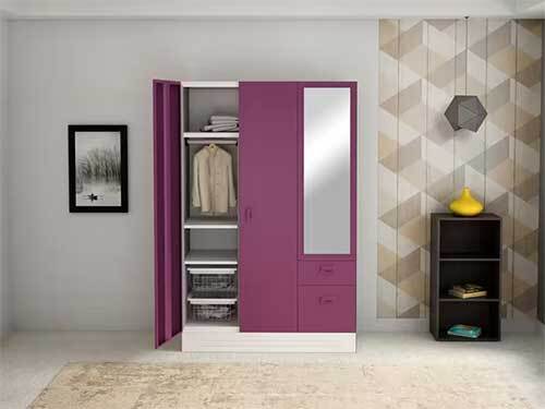 Slimline Blend 3 Door Steel Almirah