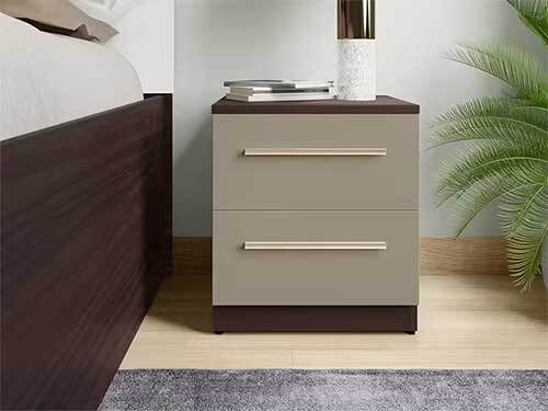 Wee Cinnamon Engineered Wood Bedside Table