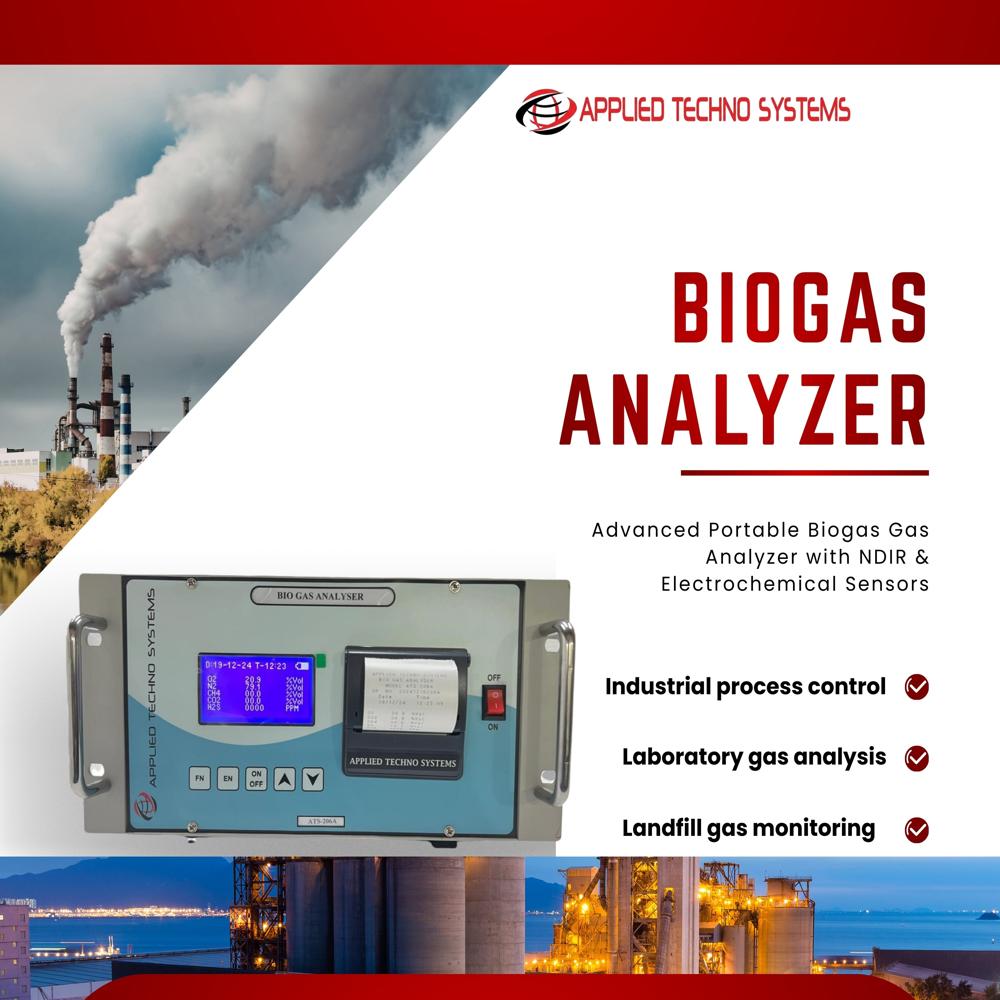 Portable Biogas Analyser - Accuracy: +/-2  %