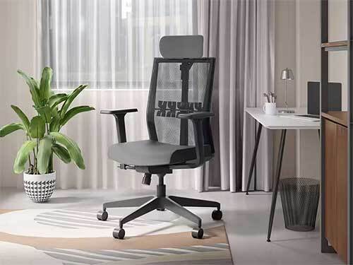 Aero Full Back Knitted Fabric Ergonomic Office Chair (Earthstone)