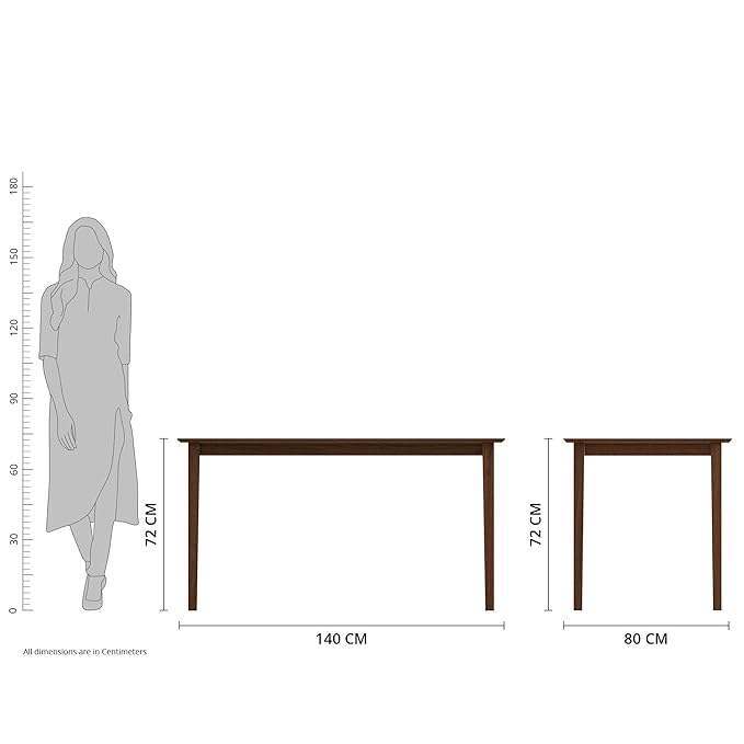 6-Seater Solidwood Dining Set with 6