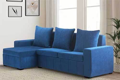 4 Seater Fabric Interchangeable L-Shape Sofa