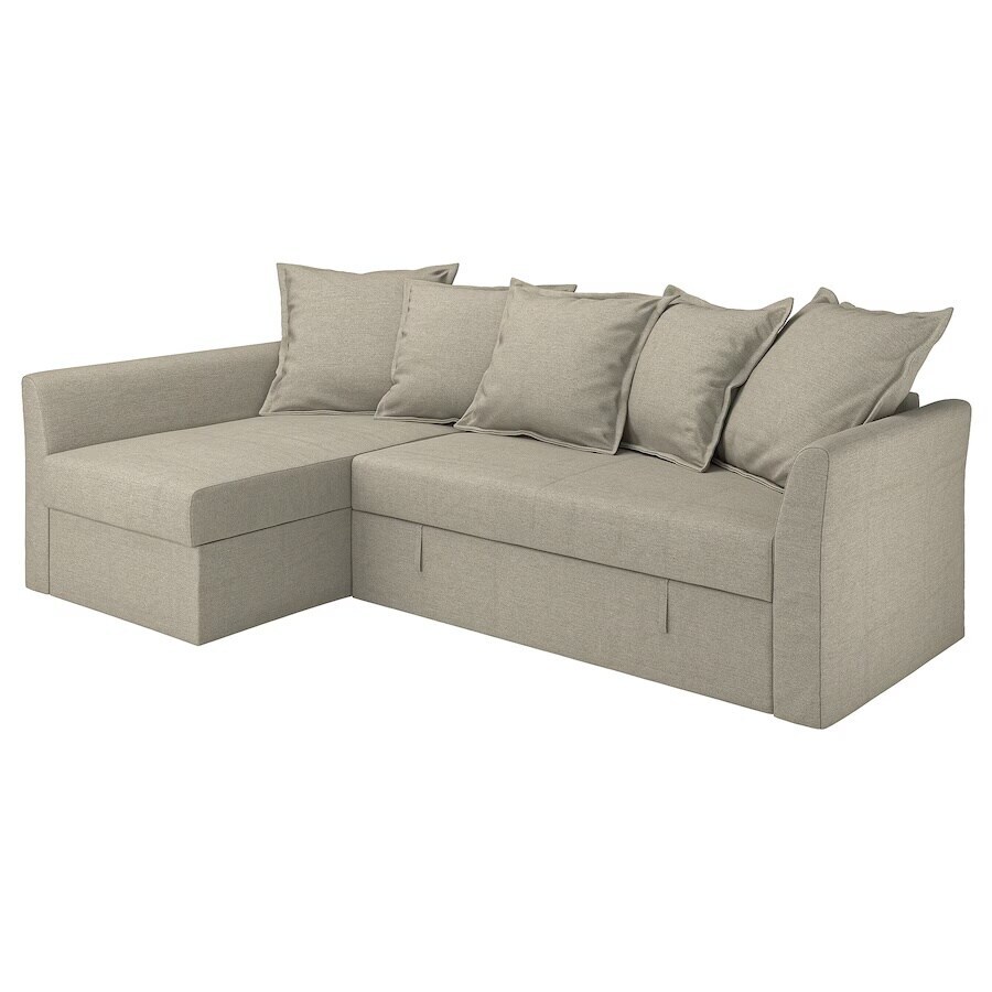 Corner sofa-bed, Borgunda beige