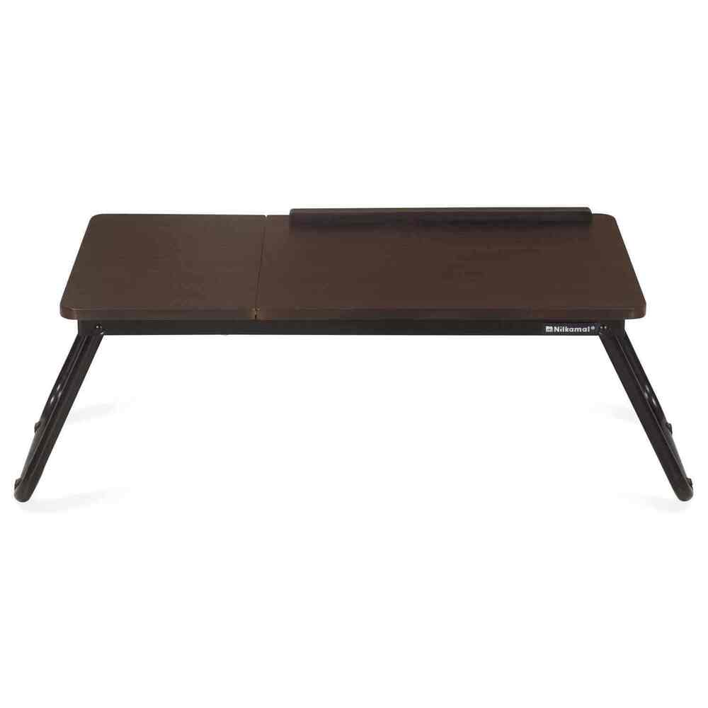 NILKAMAL Inspiron Portable Laptop Table Walnut