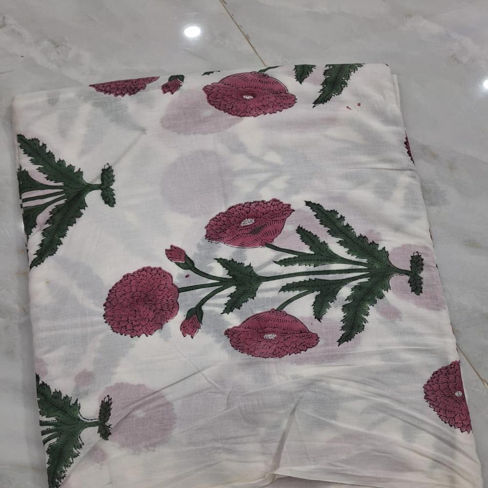 Hand Block Printed Fabric - Color: Multicolour
