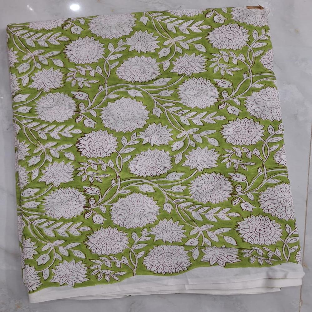 Hand Block Printed Fabric - Color: Multicolour