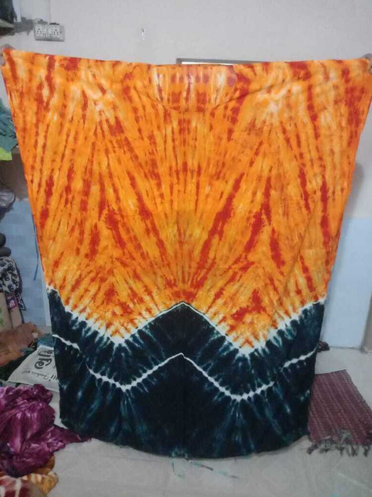 Reyon cotton fabric hand print