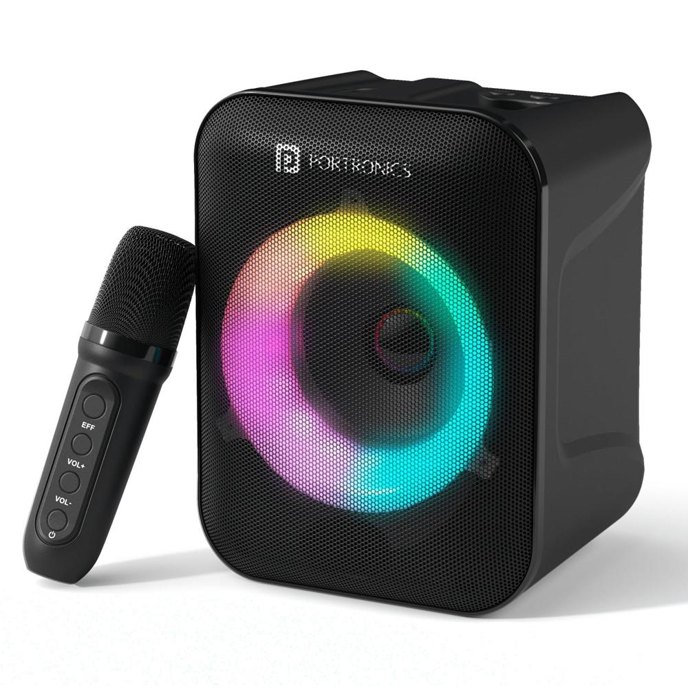 Portronics Apollo One 20w Wireless Bluetooth Portable Speaker With Wireless Karaoke - Battery Backup: 5 Hours