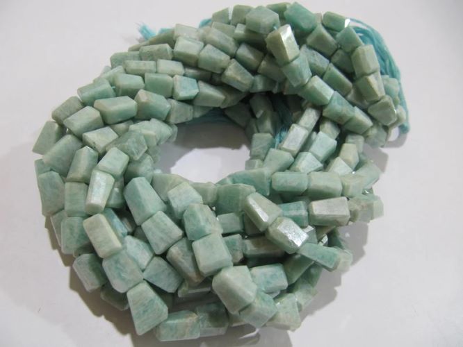 Natural Amazonite Nugget Shape tumbled Size 9x11mm to 10x12mm Gemstone Beads Strand 8 inch long