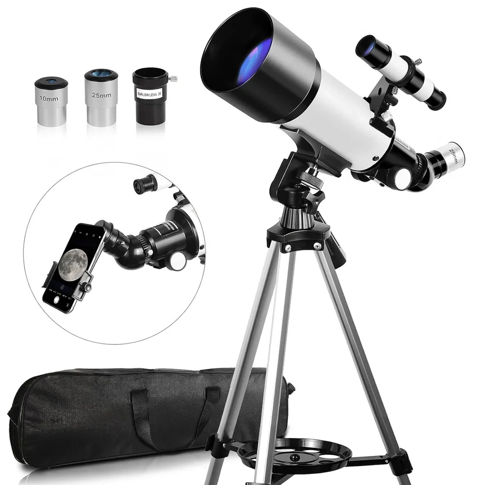Celestron Telescopes 70mm Aperture 400mm Az Travel Elescope For Astronomy Beginners, 70400