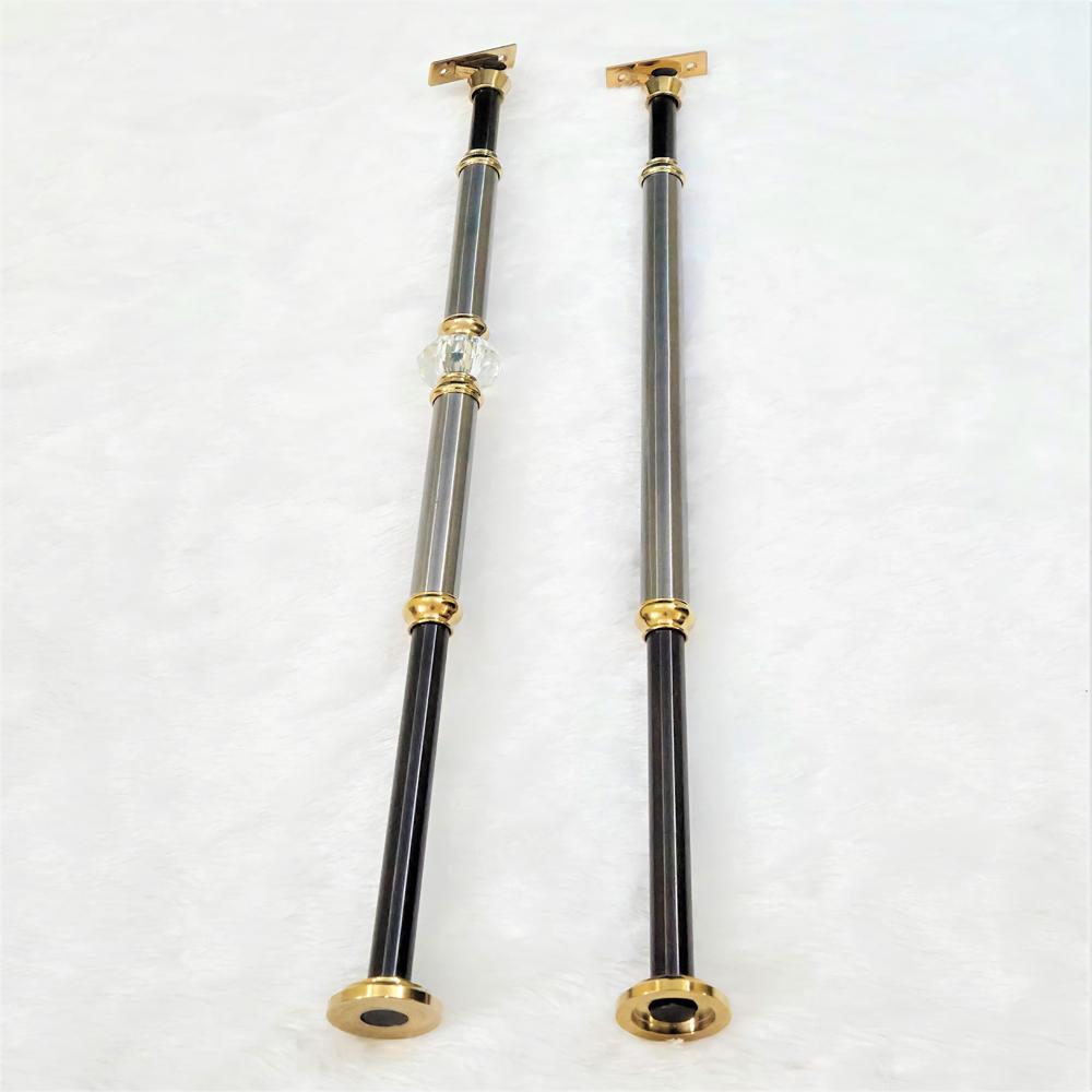 SS pvd coated Baluster crystal Majestic rod