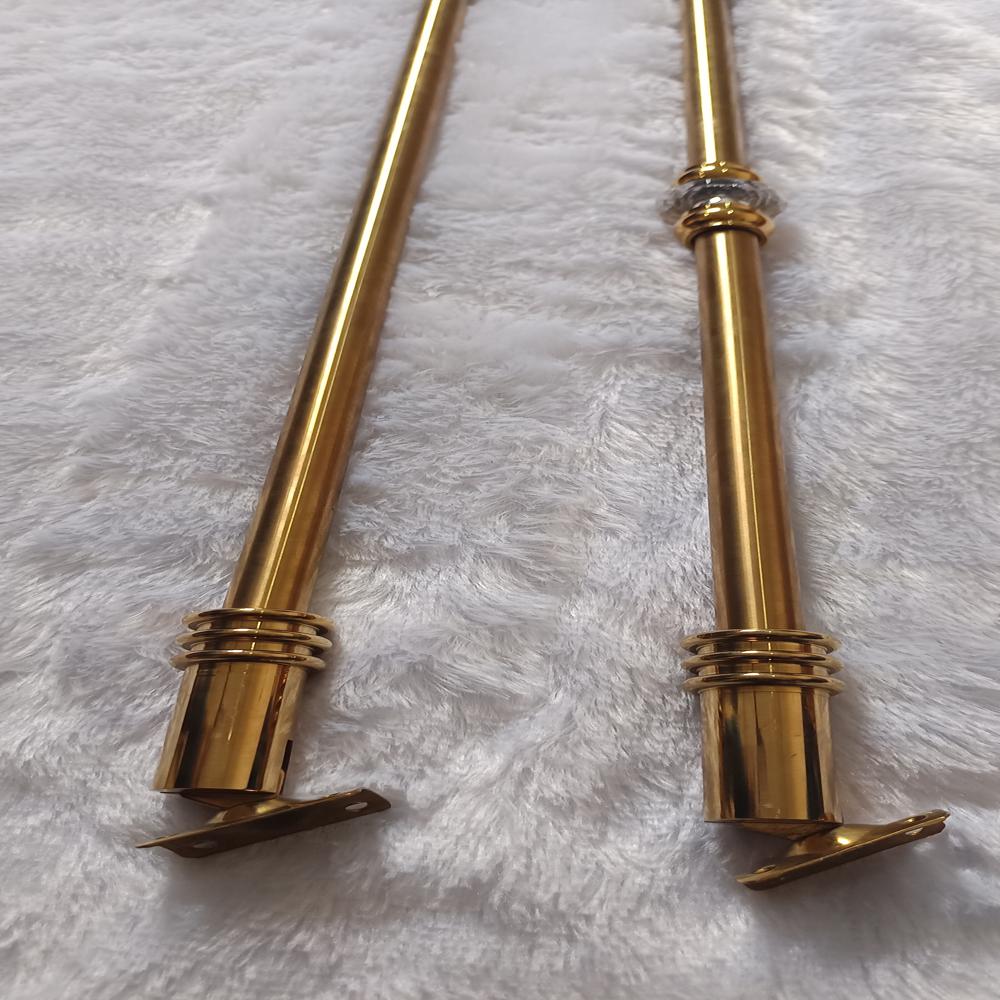 SS pvd coated Baluster crystal  Majestic rod