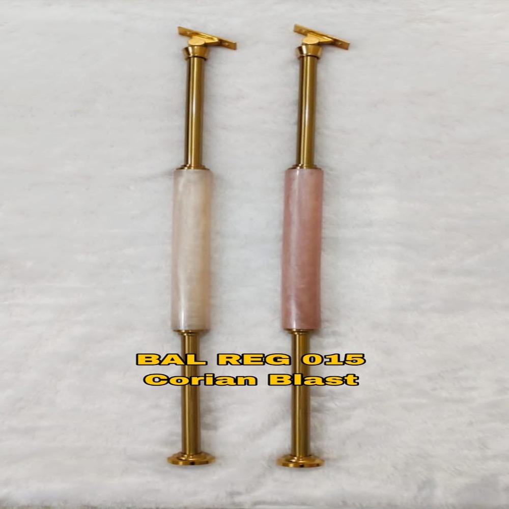 SS pvd coated Baluster corian blast