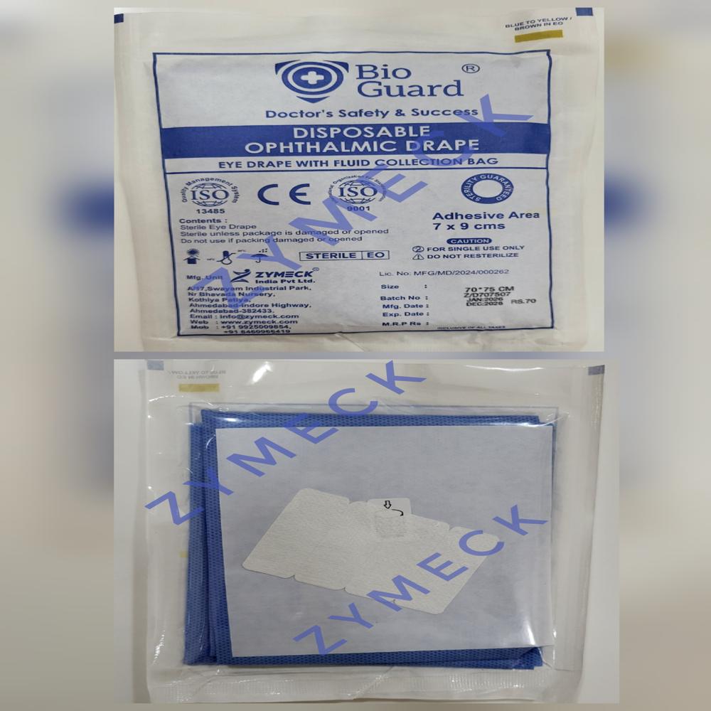 Surgical Eye Drape - Color: Blue