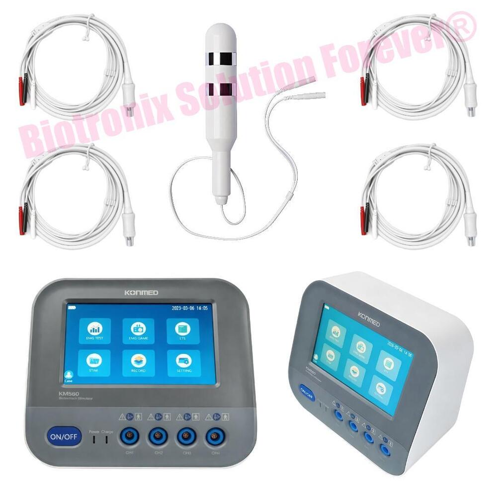 Konmed KM-560 4 Channel EMG Biofeedback Device with ETS Stimulator