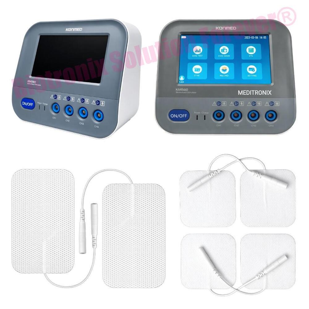 Konmed KM-560 4 Channel EMG Biofeedback Device with ETS Stimulator
