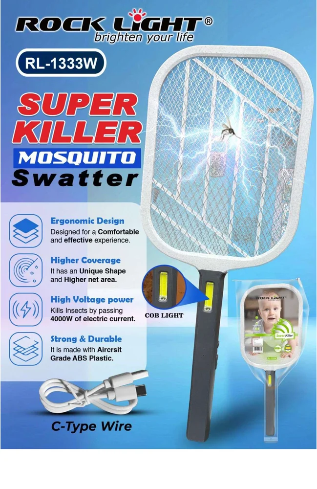 Rock Light RL-1333W Mosquito Racket