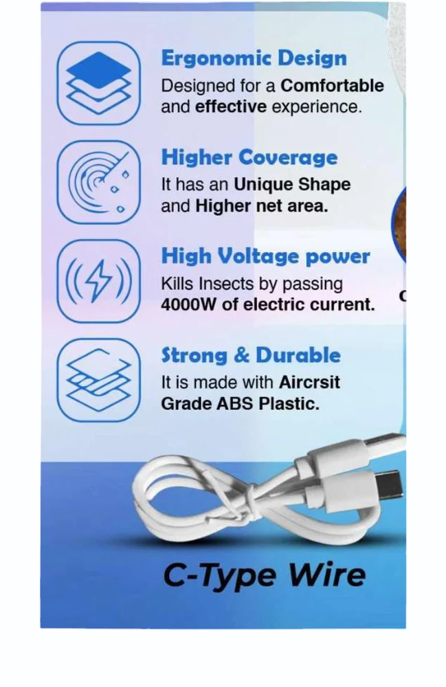 Rock Light RL-1333W Mosquito Racket