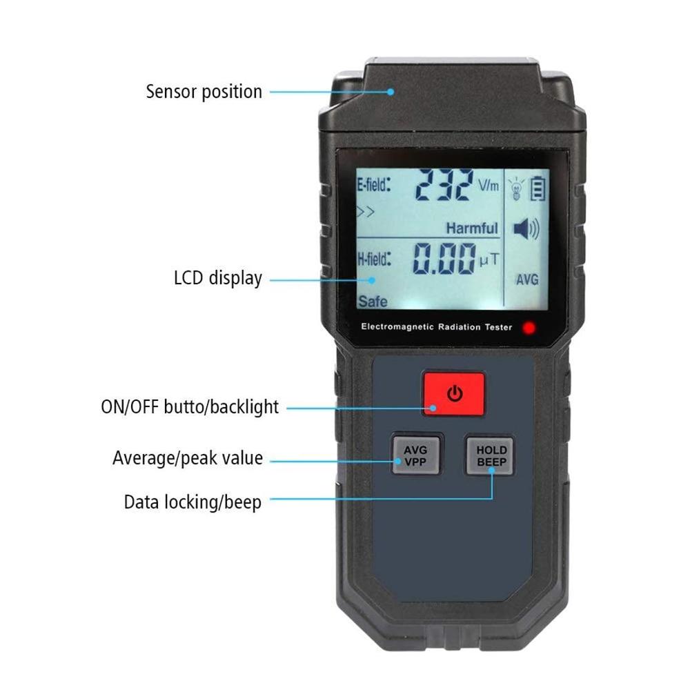 True Sense Electromagnetic Radiation Tester EMF Meter 5Hz-3500MHz Electric Field, EMF-825