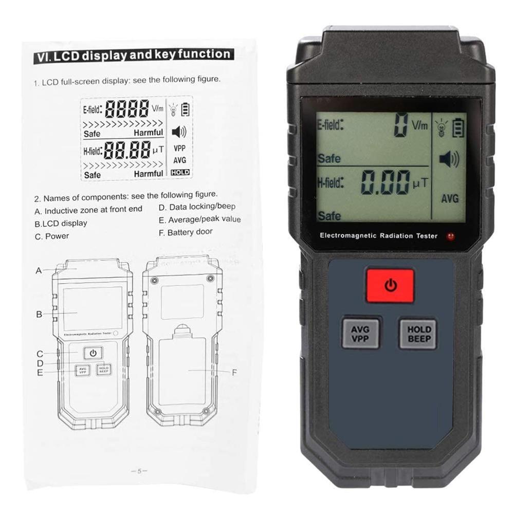 True Sense Electromagnetic Radiation Tester EMF Meter 5Hz-3500MHz Electric Field, EMF-825