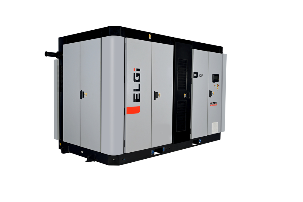 OF 300 ELGi Oil Free Screw Air Compressor, 425 hp