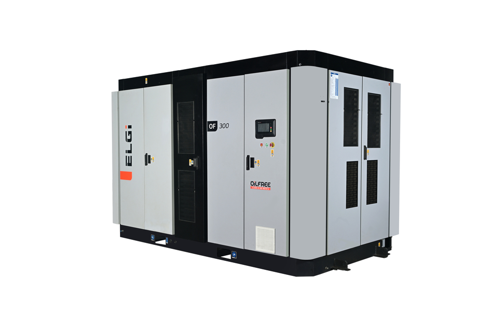 OF 300 ELGi Oil Free Screw Air Compressor, 425 hp
