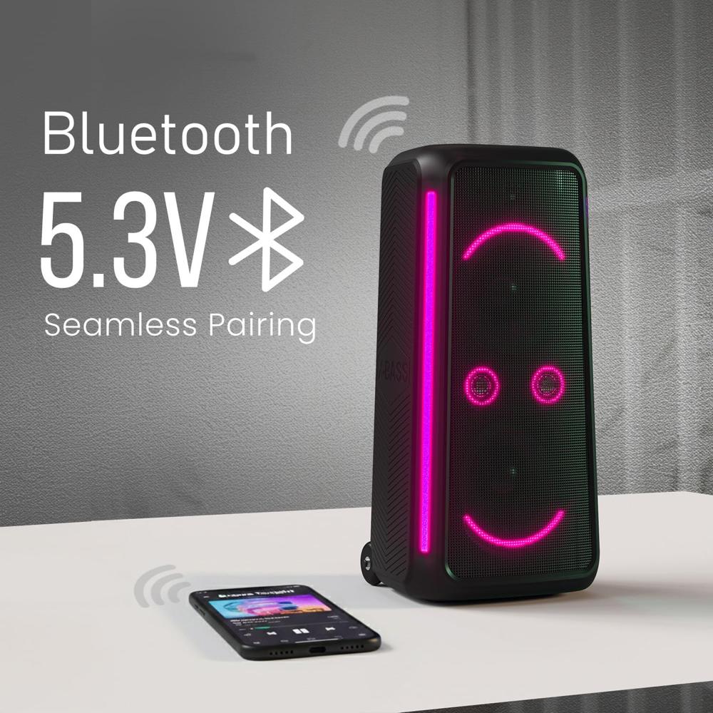 Portronics 250W Iron Beats 5 Prime Wireless Wheeled Party Speaker with Upto 6 Hours