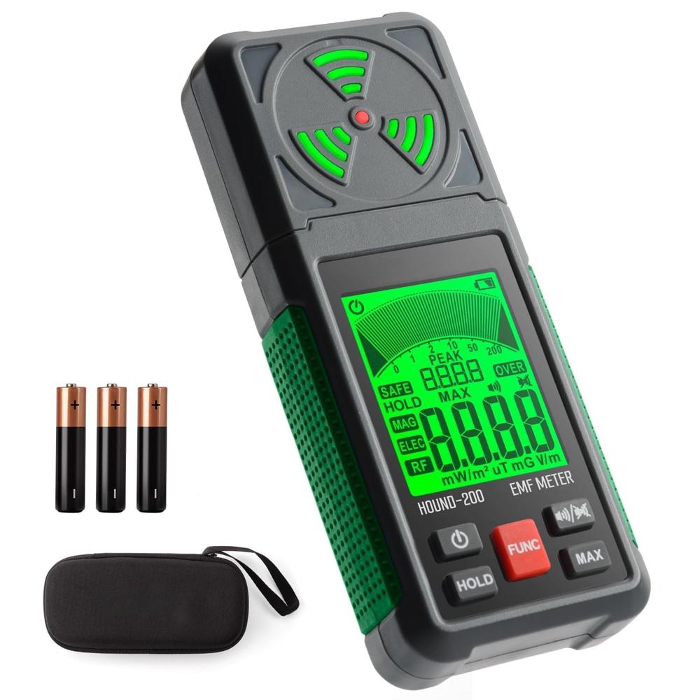 True Sense EMF Meter 3-in-1 Portable Electromagnetic Field Radiation Detector, Hound-200