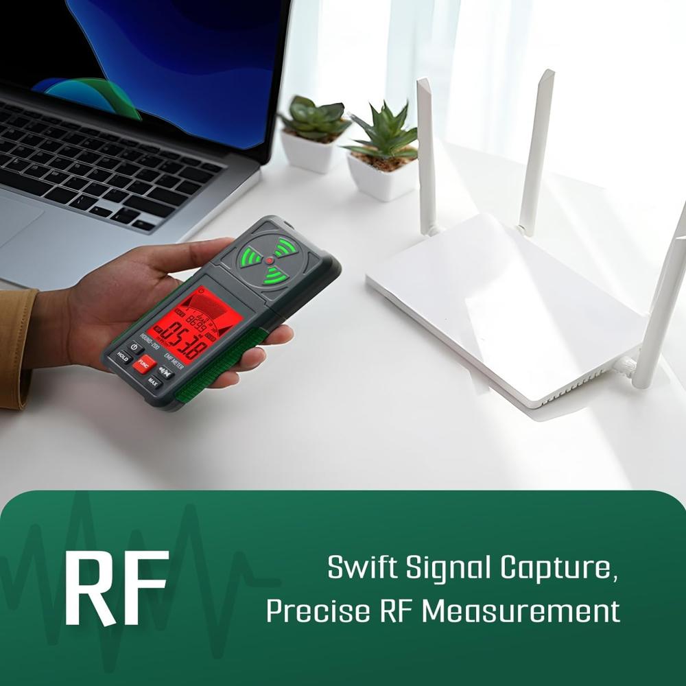 True Sense EMF Meter 3-in-1 Portable Electromagnetic Field Radiation Detector, Hound-200
