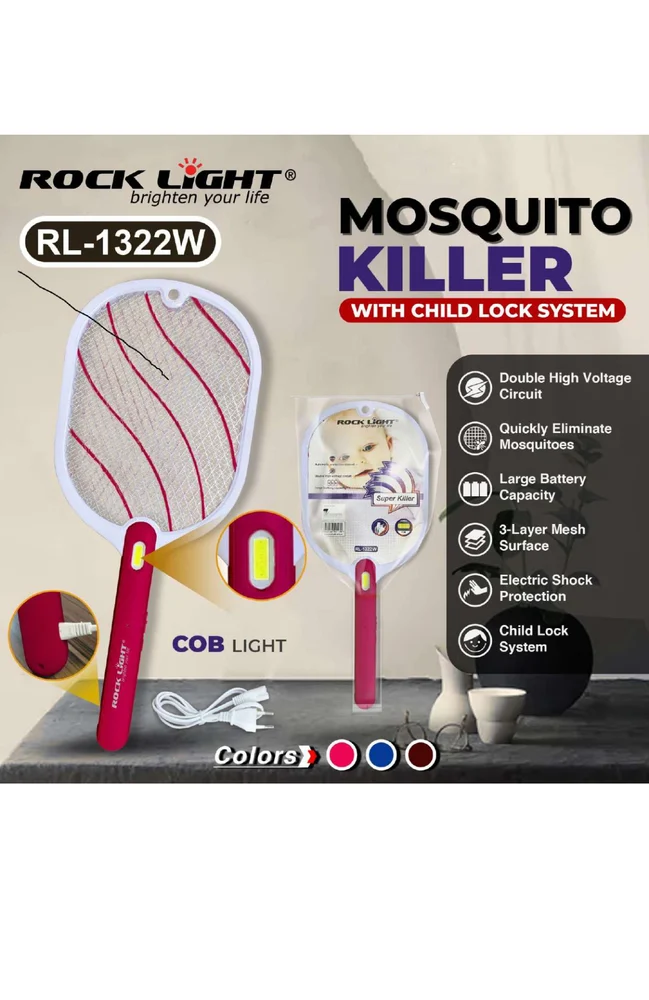 Rock Light RL-1322W Mosquito Racket