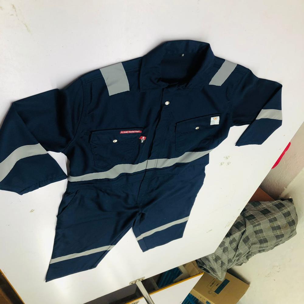 Cotton Coverall With Reflective Tape
