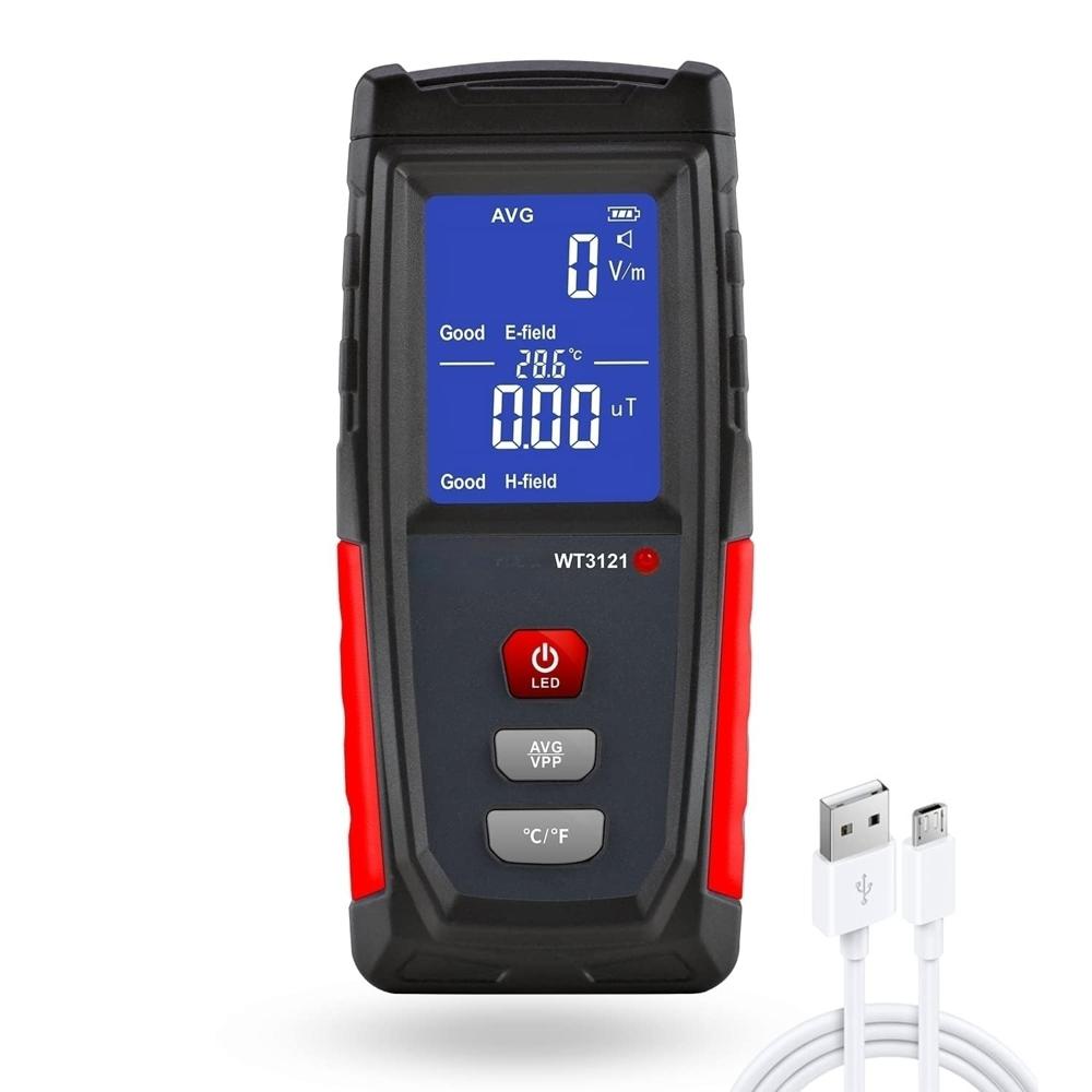 True Sense Handheld EMF Meter LCD Digital Electromagnetic Field Radiation Tester, WT3121