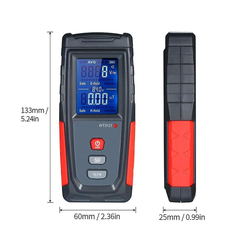 True Sense Handheld EMF Meter LCD Digital Electromagnetic Field Radiation Tester, WT3121