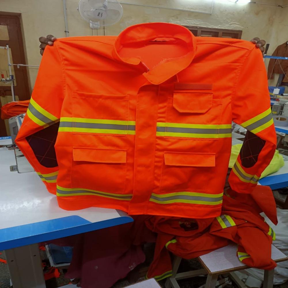Hi-Visibility COverall with reflective tape