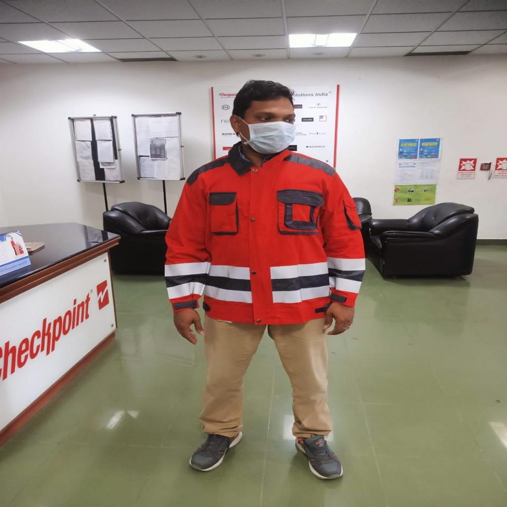 Hi-Visibility COverall with reflective tape