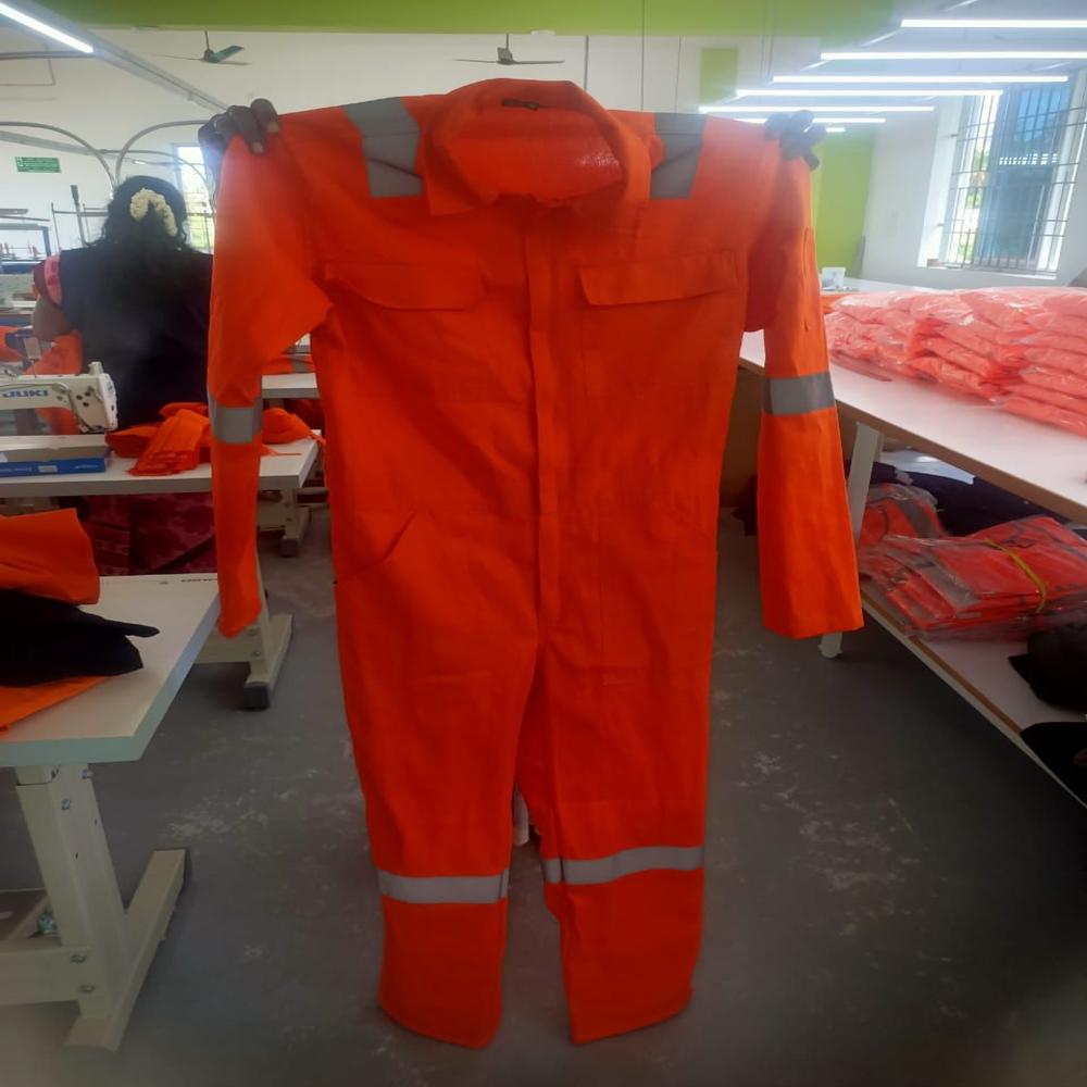 Hi-Visibility COverall with reflective tape