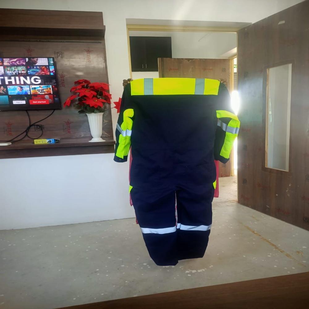 Hi-Visibility COverall with reflective tape