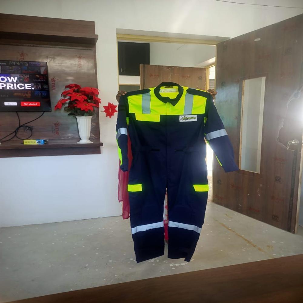 Hi-Visibility COverall with reflective tape