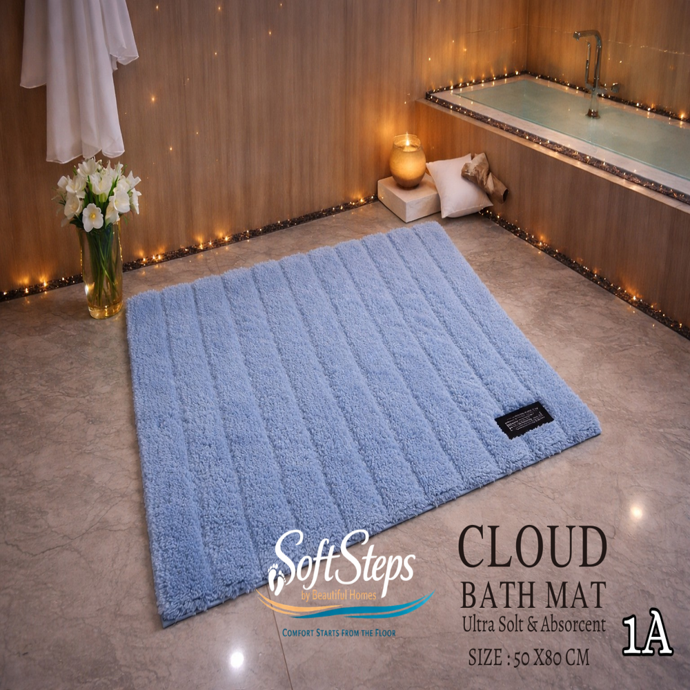 Cloud Bathmat - Back Material: Anti-slip Latex