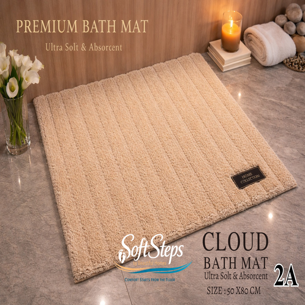 Cloud Bathmat - Back Material: Anti-slip Latex