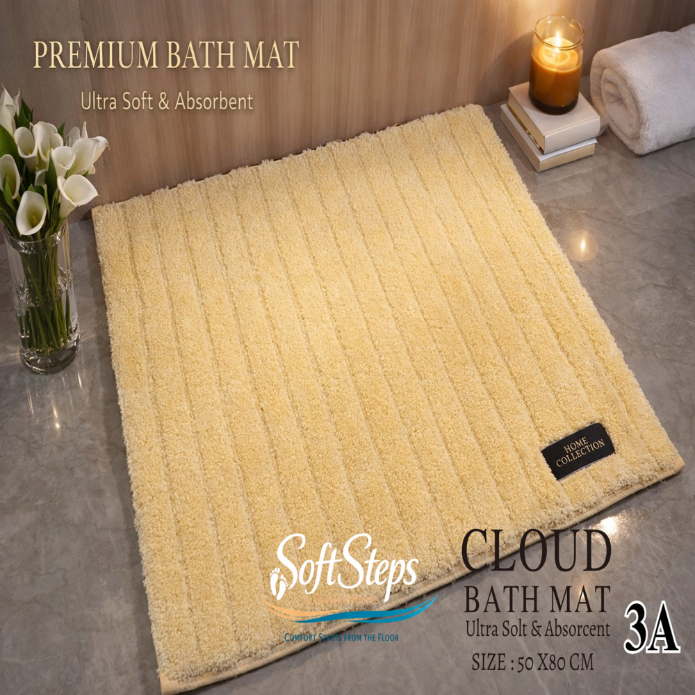 Cloud Bathmat - Back Material: Anti-slip Latex