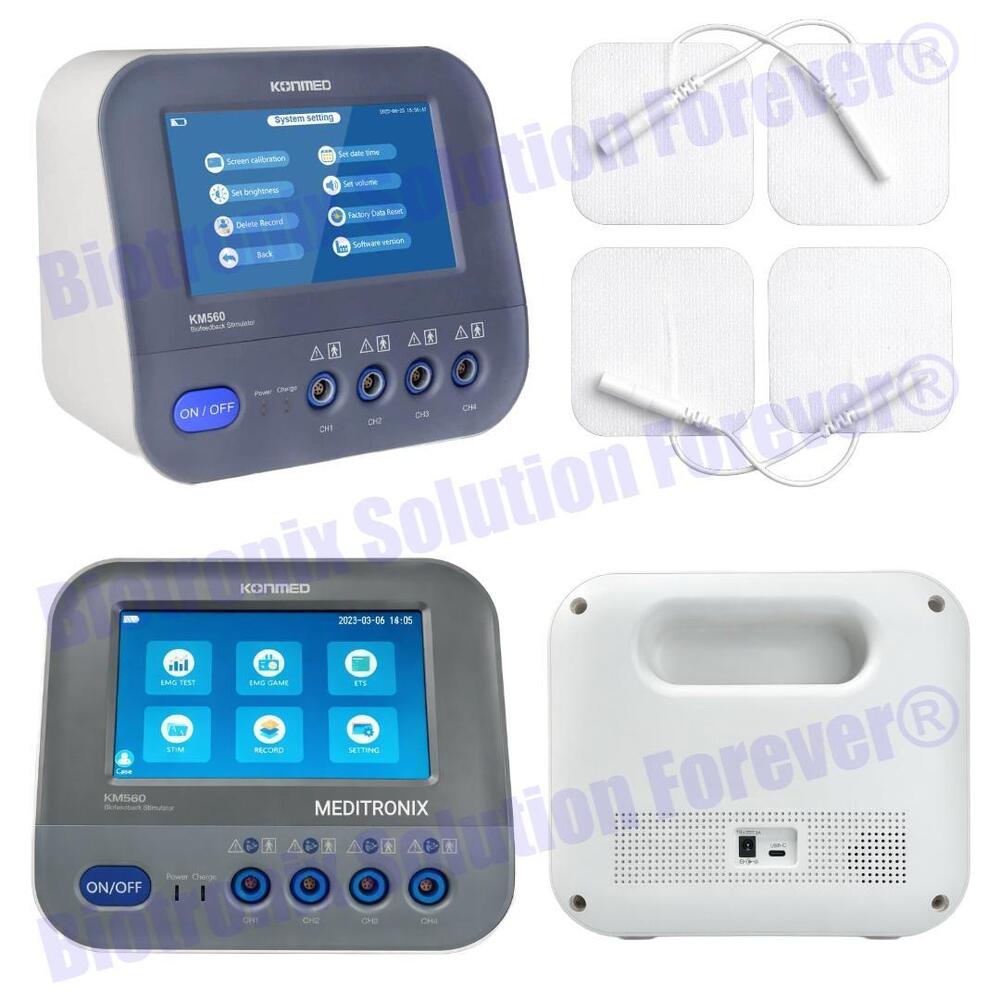 Konmed KM-560 4 Channel EMG Biofeedback Unit for Rehabilitation