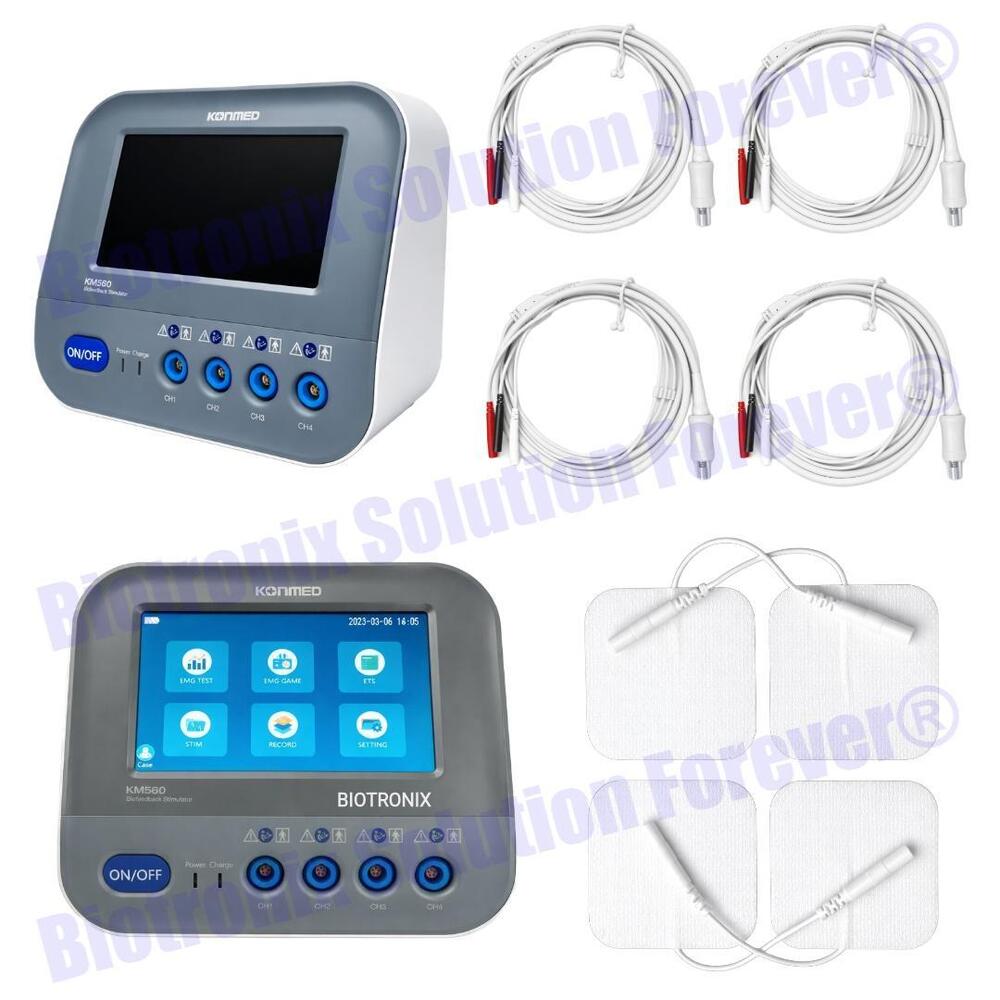 Konmed KM-560 4 Channel EMG Biofeedback Unit for Rehabilitation