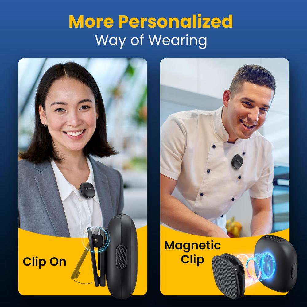 Portronics Vlogmate One India First Ai Powered 2400-2480 MHz Wireless Microphone with Noise