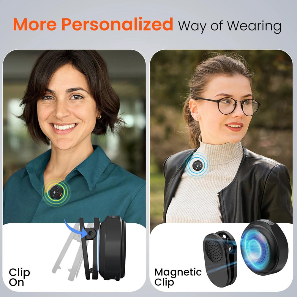 Portronics Vlogmate 3 Dual Wireless Collar Lapel Microphone with ENC Noise Cancellation Microphone