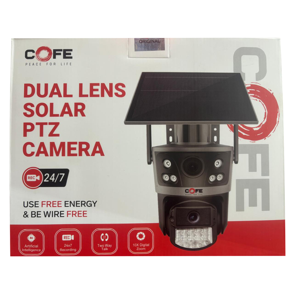 Dual Lens Solar PTZ Camera