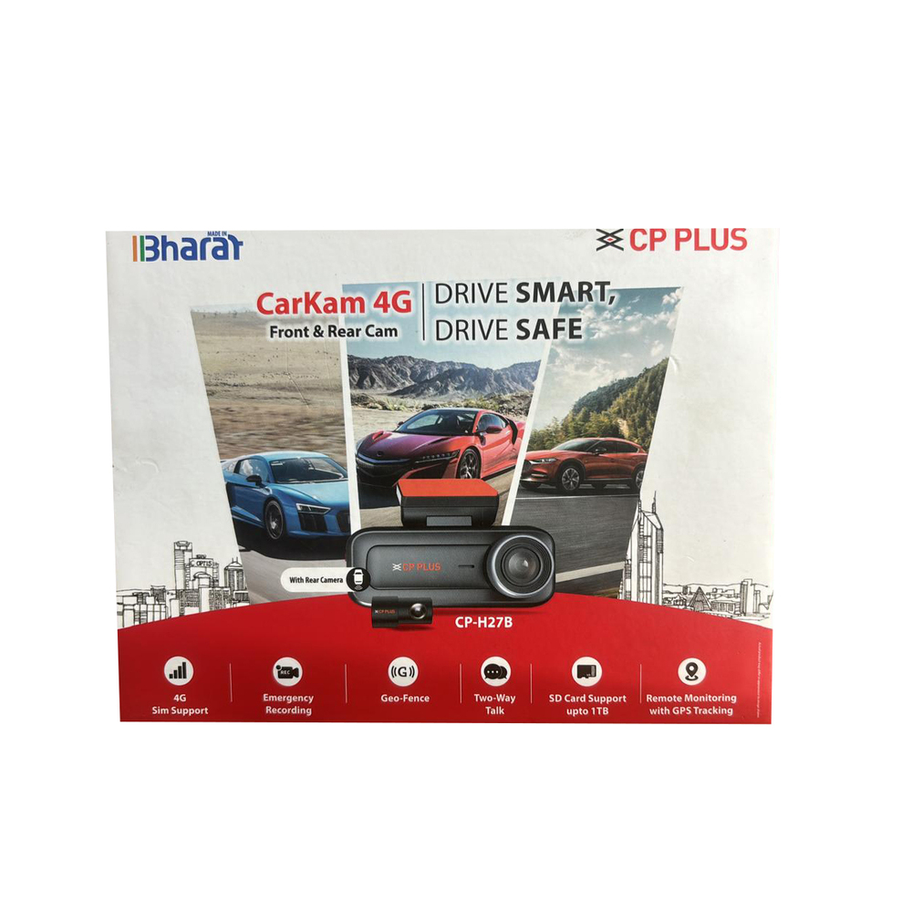 CP Plus Carkam 4G Front And Rear Camera
